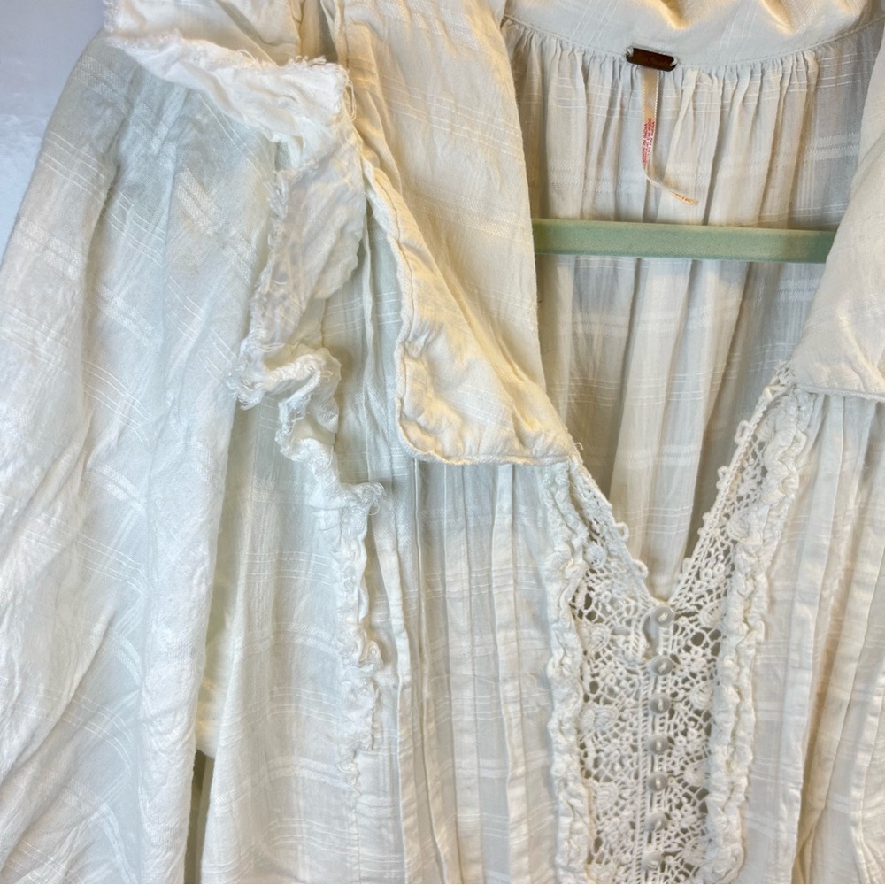 Free People White Ruffle Dress - Picture 5 of 5